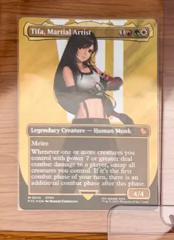 MTG ~ Tifa, Martial Artist (Borderless Surge Foil) ~ Final Fantasy ~ NM ~ Mythic - Image 1