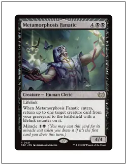 1x Metamorphosis Fanatic, Duskmourn Commander, Magic MTG NM - Image 1