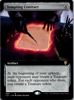 Tempting Contract (Extended Art) R Commander 2021 C21 405 NM Normal - Image 1