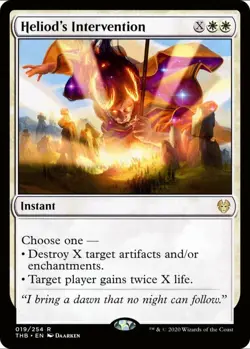 X 1 Heliod's Intervention NM-M Theros Beyond Death 019 MTG Magic The Gathering - Image 1