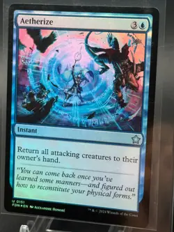 Aetherize 0151 Magic The Gathering Foundations **FOIL** - Image 1