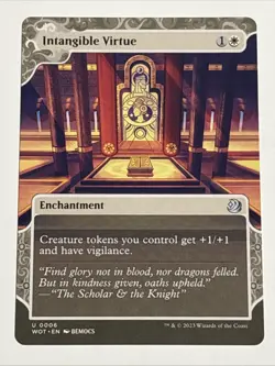 MTG Wilds of Eldraine: Enchanting Tales Intangible Virtue 0006 NM - Image 1