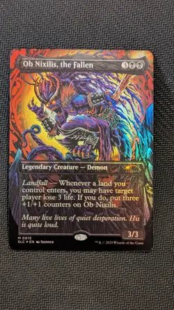 Ob Nixilis, the Fallen (Foil) - Secret Lair Countdown Kit (SLC) - Near Mint - Image 1