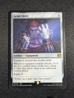 MTG Final Fantasy - Genji Glove 0258 R NM - Image 1