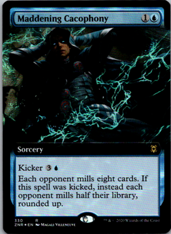 Maddening Cacophony (Extended Art) R Zendikar Rising ZNR 330 NM Foil - Image 1