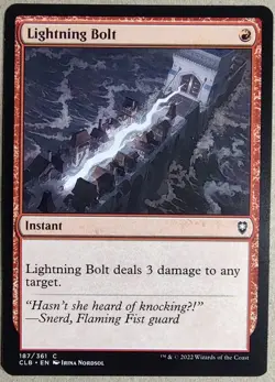 Lightning Bolt - CL: Battle for Baldur's Gate (CLB) - Common Reg - NM - MTG - Image 1