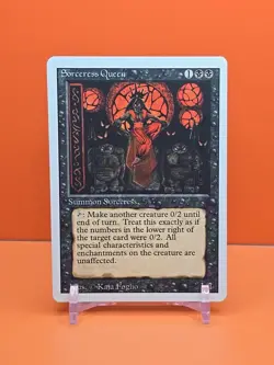 ⚫⚫⚫ 1994 Magic The Gathering SORCERESS QUEEN REVISED 3RD EDITION PLAYED ⚫⚫ - Image 1