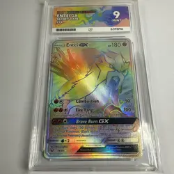 Pokemon Shining Legends Entei GX Rainbow Rare 74/73 ACE 9 near mint - Image 2