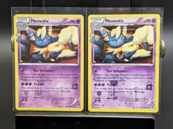 TCG Pokemon Meowstic (x2) RC15 Generations Radiant Collection Holo 2016: LP - Image 1