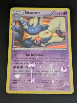 TCG Pokemon Meowstic (x2) RC15 Generations Radiant Collection Holo 2016: LP - Image 3