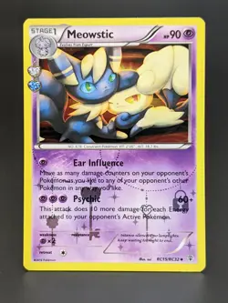 TCG Pokemon Meowstic (x2) RC15 Generations Radiant Collection Holo 2016: LP - Image 5