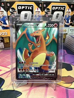 Pokemon TCG Charizard V Sword & Shield: Brilliant Stars 153/172 Holo Ultra Rare - Image 1