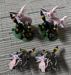Lot of 2 each Pokemon Prismatic Evolutions Umbreon & Espeon Figures & pins - Image 1