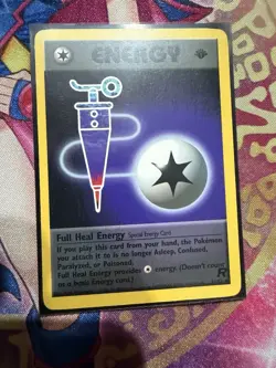 Full Heal Energy Team Rocket Uncommon NM Pokemon 81/82 1st Edition - Image 1