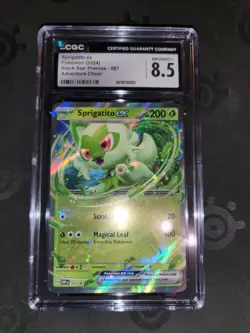 Sprigatito EX Black Star Promo 087 CGC NM/Mint+ 8.5 English Pokemon - Image 1