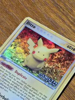 Pokemon Ditto (Pikachu) EX Delta Species Reverse Holo 39/113 Stamped LP See Pics - Image 2