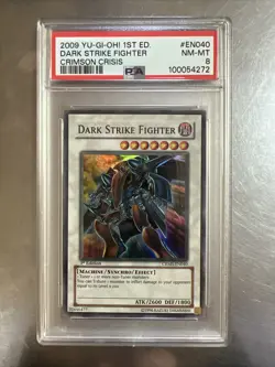 2009 Yu-Gi-Oh! TCG Crimson Crisis Dark Strike Fighter 1st Edition - PSA 8 - Image 1