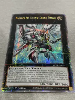 Yugioh Number F0: Utopic Draco Future MP24-EN037 Quarter Century Secret Rare NM - Image 2
