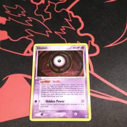 Unown O/28 EX Unseen Forces Holo Rare Pokemon Card TCG - Image 1