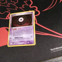 Unown O/28 EX Unseen Forces Holo Rare Pokemon Card TCG - Image 2
