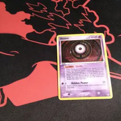 Unown O/28 EX Unseen Forces Holo Rare Pokemon Card TCG - Image 3