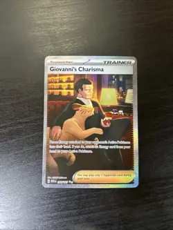 Giovanni’s Charisma 207/165 - SAR - SV 151 - Pokemon TCG - Full Art Trainer Card - Image 1