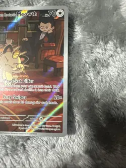 Team Rockets Meowth 203/182 SV10 Destined Rivals Illustrated Card Mint Condition - Image 4