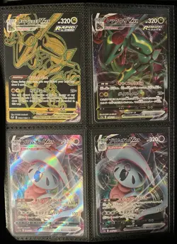 pokemon card lot of 16!! rayquaza! pikachu! glaceon! zoroark and more - Image 1