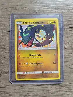 Pokemon Shining Rayquaza Holo Rare Card 56/73 Shining Legends Series - Image 1
