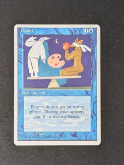 MTG Card - 1x Stasis - Core Set Fourth (4th) Edition, NM/LP - Vintage Blue Magic - Image 5