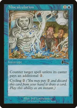 2x Miscalculation Urza's Legacy HP MTG - Image 1