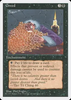 MTG - Greed - 4th Edition - Magic the Gathering - Image 1