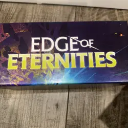 MTG Edge Of Eternities Box from Booster Bundle In Hand - Image 1