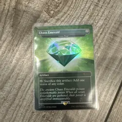 Chaos Emerald Green 7031 Foil Lotus Petal Sonic the Hedgehog Secret Lair - Image 1