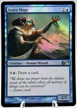 Azure Mage 45/249 Foil Core Set 2012 M12 MTG NM - Image 1