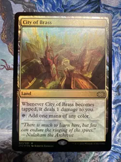 Magic The Gathering: City of Brass, Double Masters 2022 Foil NM - Image 3
