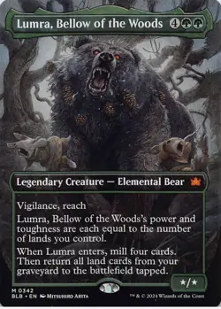 Lumra, Bellow of the Woods (Borderless) NM Bloomburrow 342 NM - Image 1