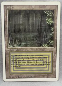 Bayou Revised MP Mtg Vintage Magic The Gathering - Image 1