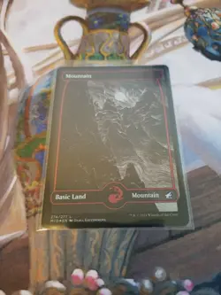 Mountain 274 Foil MTG Midnight Hunt - Pack Fresh - - Image 1