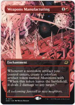 MTG Edge Of Eternities Weapons Manufacturing Borderless (Rare) - Image 1