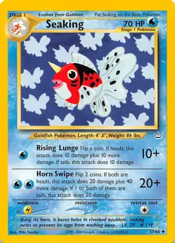Seaking 37/64 Neo Revelation Pokemon 000906 - Image 1