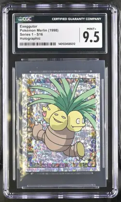 Exeggutor S16 Merlin Series 1 Holographic Sticker Pokemon TCG 1998 - Image 1