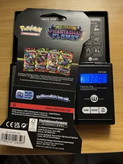 EXTREMELY HEAVY Pokemon Phantasmal Flames - Factory Sealed Booster Pack (32.30g) - Image 2