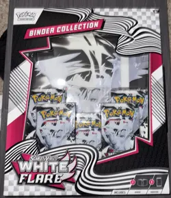 Pokemon White Flare Binder Collection Box NEW & SEALED - Image 1