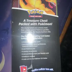 Pokemon TCG Fall 2020 Collector’s Treasure Chest Lunch Box Tin NEW Sealed - Image 3