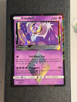 Pokemon TCG Lunala Prism Ultra Prism 62/156 Reverse Holo Holo Rare Nm - Image 1