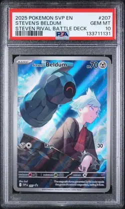 Pokemon 207 STEVEN'S BELDUM STEVEN RIVAL BATTLE DECK - PSA 10 - Image 1