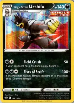 Pokemon TCG Single Strike Urshifu 108 - Image 1