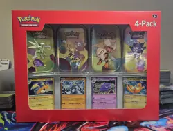 8 Pokemon TCG Scarlet & Violet 151 Mini Tin 4-Pack Sam’s Club Exclusive (Read) - Image 1