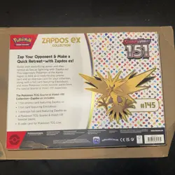 Pokemon TCG Scarlet & Violet 151 Zapdos EX Collection Box NEW SEALED - Image 2